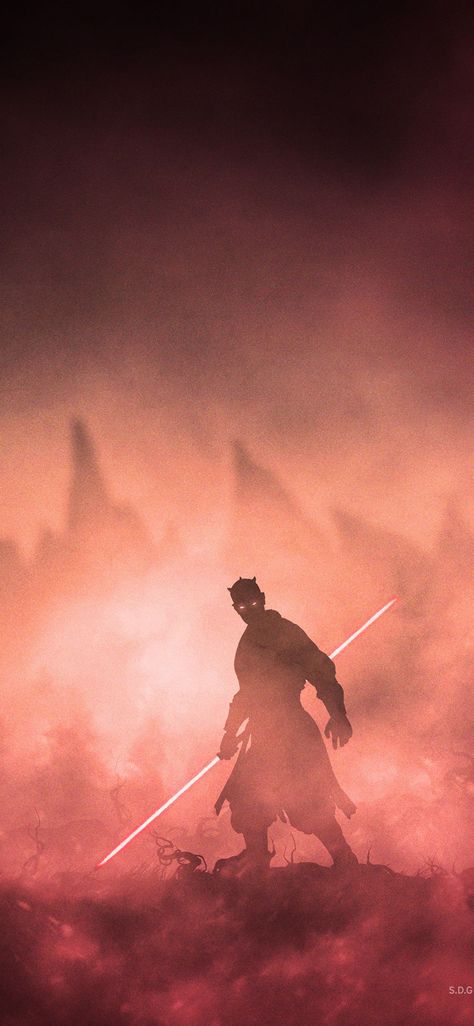 Darth Maul Wallpaper Iphone, Maul Wallpaper, Darth Maul Wallpaper, Darth Maul Art, Sith Aesthetic, Dark Maul, Star Wars History, Star Wars Painting, Lucas Arts