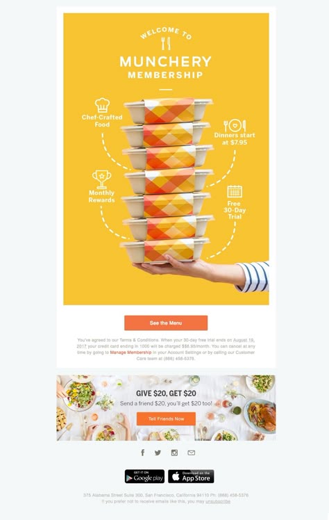 Creative Email Design Inspiration, Food Newsletter Design, Buy More Save More Email Design, Welcome Newsletter Design, Emailer Design Inspiration, Minimalist Email Design, Product Email Design, Email Design Inspiration Creative, Mailchimp Newsletter Design