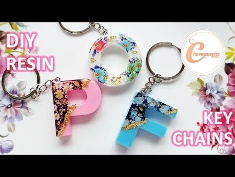 DIY Epoxy Resin Craft & Accessories | Making Resin Alphabet Letter Keychain with Nail Foil Transfer - YouTube Resin Alphabet, How To Make Resin, Letter Keychain, Nail Foil, Accessories Making, Diy Epoxy, Epoxy Resin Crafts, Resin Projects, Resin Craft