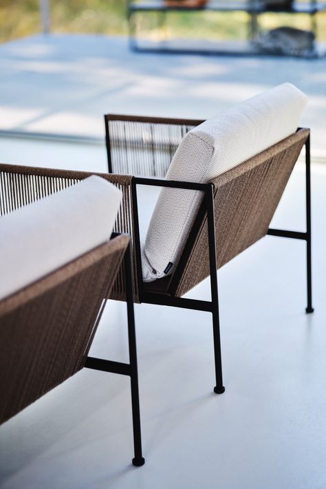 The Roshults Bistro Dining Chair by Swedish manufacturer Roshults is casual yet elegant and perfect for outdoor lunches and dinners. The Bistro Dining Chair has slim lines and a modern form, and is constructed from stainless steel and sustainably sourced Teak wood. #Roshults #LuxuryOutdoorLiving #LuxuryOutdoorFurniture #LuxuryArmchair #RoshultsFurniture Terrace Chairs Outdoor Furniture, Luxurious Outdoor Furniture, Terrace Chair, Luxury Hotel Outdoor Lounge, Luxury Teak Outdoor Furniture, Garden Furniture Ideas, Modern Arm Chair, Steel Sofa, Luxury Dining Chair