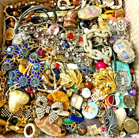 Extra 10% off with code BONUS531123110 Tangled Jewelry, Treasure Bag, Vintage Modern Style, Gift Card Exchange, Bag Jewelry, Dry Brush, Jewelry Post, Junk Art, Mismatched Earrings