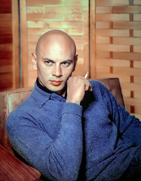 Bald Style, Yul Brynner, Charlton Heston, Epic Hero, Art Men, Bald Men, Hollywood Star, Movie Photo, Vintage Hollywood