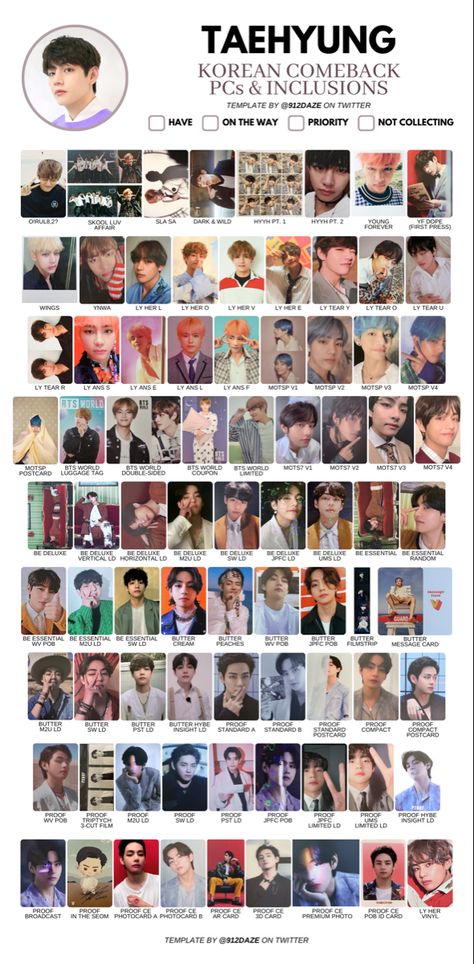 Korean Template, Photo Card Template, Best Templates, Bts V, Bts Taehyung, Card Template, Photo Cards, Bts, Film