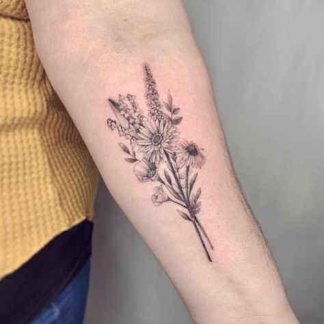 Meadow Flowers Tattoo, Meadow Tattoo, Flowers Tattoo, Meadow Flowers, Flower Tattoos, Flower Tattoo, Florist, Instagram Post, Tattoos