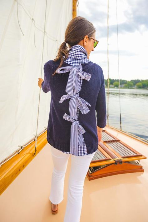 Three Great Memorial Day Sales | Crewneck Outfits, Chic Outfits Edgy, Classic Work Outfits, Sweater Stripe, Lake Style, 20 Percent Off, 2020 Style, Summer Lifestyle, Preppy Women