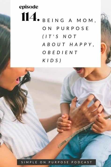 What it means to be a mom on purpose – and it is not about having happy, obedient kids. It is actually about being a mom on purpose when our kids are NOT happy or obedient, or when life feels hard and we aren’t feeling happy. #intentional #motherhood Automatic Negative Thoughts, Family Priorities, Intentional Motherhood, Parenting Methods, Intentional Parenting, Personal Values, Talking Back, Being A Mom, Comparing Yourself To Others