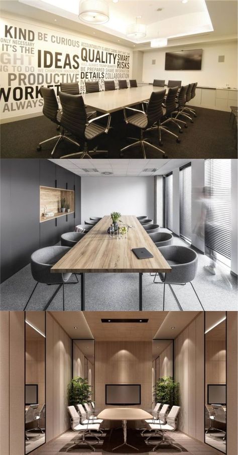 Conference Rooms Creative, Meeting Rooms Creative, Modern Conference Room Design Creative, Fancy Conference Room, Small Conference Room Ideas, School Conference Room Design, Work Room Design Office, Meeting Room Design Office Modern, Conference Room Design Modern