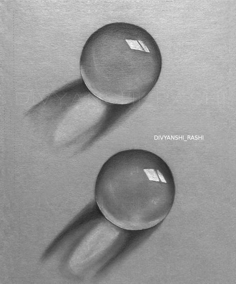 Realistic 3D crystal ball drawing tutorial Grey Tone Paper Drawings, Realistic Shading Drawing, Shading Exercises Pencil, Grey Paper Sketch, 3d Ball Drawing, Drawings On Grey Paper, Drawing On Grey Toned Paper, Grey Toned Paper Art, Grey Toned Paper Drawings