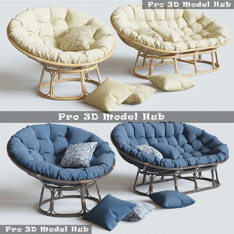 Download Armchair Papasan 3D Model. on Behance Smart Tiles, Papasan Chair, Armchair Furniture, Couch Furniture, Room Ideas Bedroom, Home Room Design, Design Case, House Rooms, Scandinavian Style