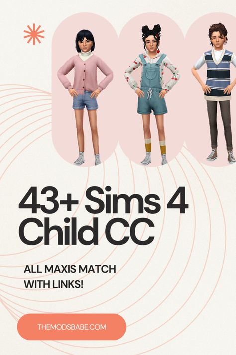 The Mods Babe CC Finds on Tumblr Sims 4 Child Cc, Little Sims, Maxis Match Hair, Kids Tumblr, Kids Maxi, Sims 4 Cc Kids Clothing, Sims 4 Clutter, Dark Academia Clothing, Sims 4 Children