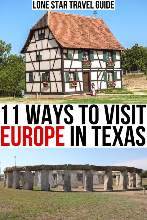 Texas European Road Trip, Texas Must See Places, Texas Places To Visit, Texas Landmarks, Road Trip Texas, Texas Camping, Hutto Texas, Fun Places To Visit, European Heritage