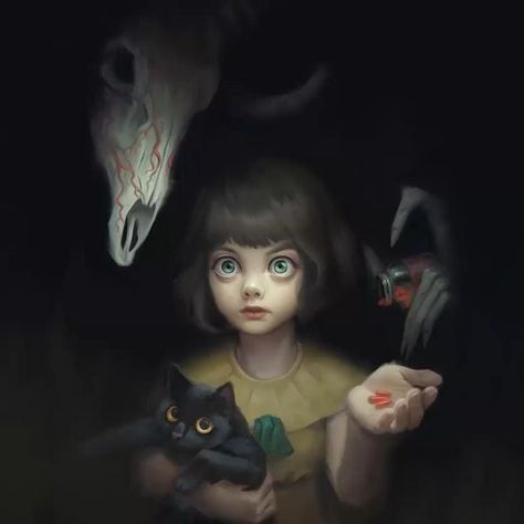 Fran Bow, Bow Art, Little Misfortune, 다크 판타지, Art Et Illustration, Creepy Art, Naha, Arte Fantasy, Art And Illustration