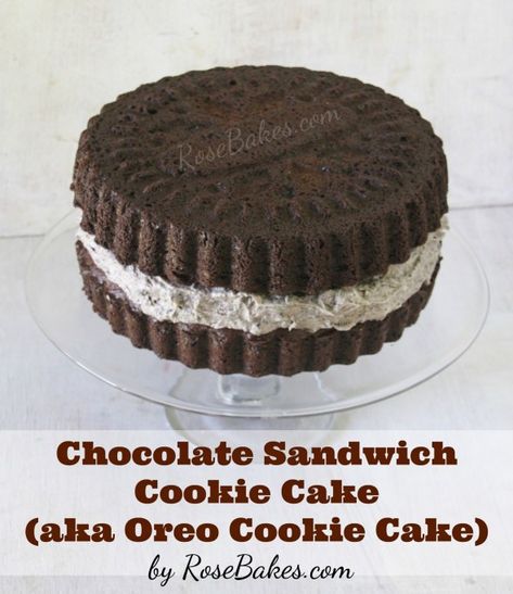 Giant Oreo Cake, Bday Treats, Oreo Cookie Cake, Sandwich Cookie, Cake Photos, Homemade Birthday Cakes, Cookies Cream, Cookie Cake Recipe, Eggnog Recipe