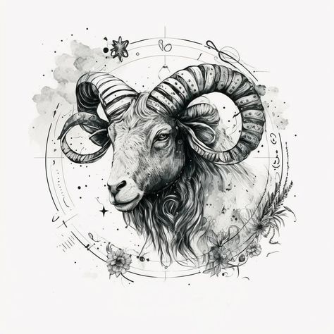 Aries Zodiac SignAries What the zodiac signs say about personality, relationships, career success, and more... Key Aries Facts: Dates: March 21 – April 19 Symbol:... Goat Tattoo, Aries Constellation Tattoo, Aries Symbol, Aries Constellation, Capricorn Tattoo, Constellation Tattoo, Aries Love, Aries Tattoo, Tattoo Master