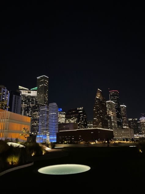 Downtown Houston At Night Aesthetic, Houston Apartment Aesthetic, Houston Downtown Night, Downtown Houston Aesthetic, Houston Aesthetic, Houston Texas Aesthetic, Houston Skyline, Houston City, Vision Board Photos