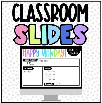 Create engaging and interactive weekly and daily class slides for distance learning with Google Slides. Includes templates, tips, and Slides Google, 2nd Grade Classroom, School Technology, Teaching Life, Best Teacher Ever, Teaching Middle School, Teacher Organization, 4th Grade Math, Classroom Fun