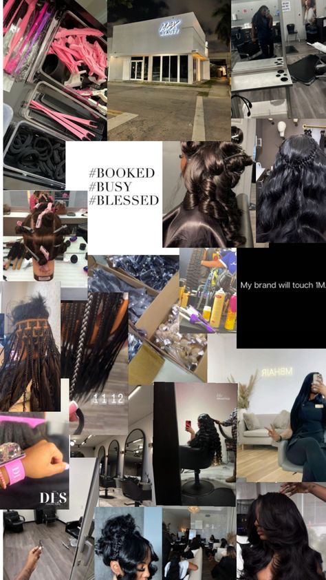 Cosmetology Vision Board, Hairstylist Career, Beauty School Cosmetology, Business Vision Board, Life Goals Future, Vision Board Examples, Beauty Entrepreneur, Career Vision Board, Manifesting Vision Board