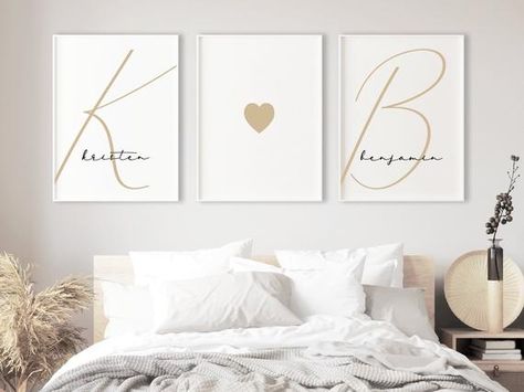 Couples Room, Bedroom Wall Decor Above Bed, Wall Decor Above Bed, Decor Above Bed, Couple Room, Bedroom Decor For Couples, Art Moon, Couple Bedroom, Bedroom Prints