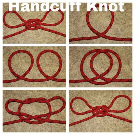 Handcuff Knot Tutorial, How To Tie Rope Hand Cuffs, Body Rope Knots Diy, Belt Handcuffs Tutorial, Rope Knots On People, How To Tie Hands With Rope, Diy Body Harness Tutorial, Handcuffs Drawing, Diy Body Harness