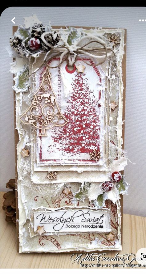 Shabby Chic Christmas Cards Handmade, Chic Christmas Cards, Shabby Chic Cards Handmade, Xmas Cards Handmade, Shabby Chic Christmas Cards, Journal Pockets, Cards For Christmas, Xmas 2022, Christmas Cones