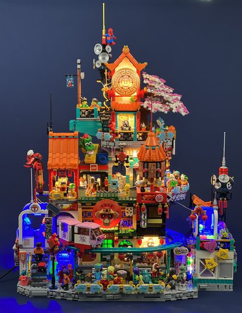 https://flic.kr/p/2p7b1CK | Sentai City | This build was a big mixture of Ninjago, Monkey Kid, Video, and lots of other Sci-Fi goodness with a huge dose of inspiration from Stefan Formentano's New Hashima!

Definitely a different thing for me but it was extremely fun to make!

Hope you guys like it!
~Bro Steven Lego Ninjago City, Ninjago City, Big Lego, Lego Buildings, Lego Modular, Minecraft City, Lego Mocs, Lego Creative, Lego Stuff