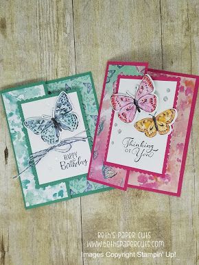 Cards With Butterflies, Butterfly Brilliance, Butterfly Bouquet, Butterfly Stamp, Card Making Tutorials, Fancy Fold Cards, Quick Cards, Card Tutorial, Butterfly Cards