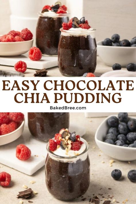 Hazelnut Chia Pudding, Chia Dessert, Chai Pudding, Baked Bree Recipe, Coconut Milk Pudding, Frozen Pudding, Coffee Yogurt, Chocolate Chia Pudding, Coconut Chia