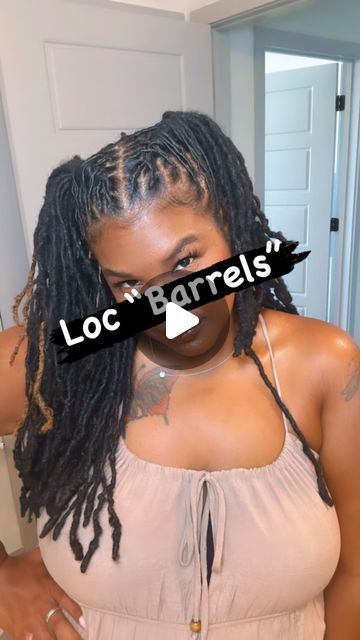 Cute Messy Loc Styles, Women Long Loc Styles, Loc Two Ponytail Styles, Quick Loc Hairstyles, Box Braid Bun Styles Updo, Easy Loc Styles To Do At Home, Ways To Style Starter Locs, Loc Styles On Long Locs, Low Bun Loc Styles For Women