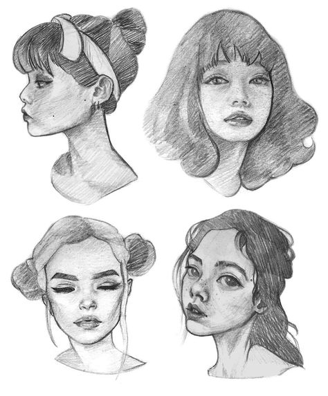 Face Types Drawing, Face Semi Realistic, Realistic Face Drawing, Tumblr Face, Realistic Face, Draw A Face, Face Types, Tumblr Drawings, Drawing Realistic