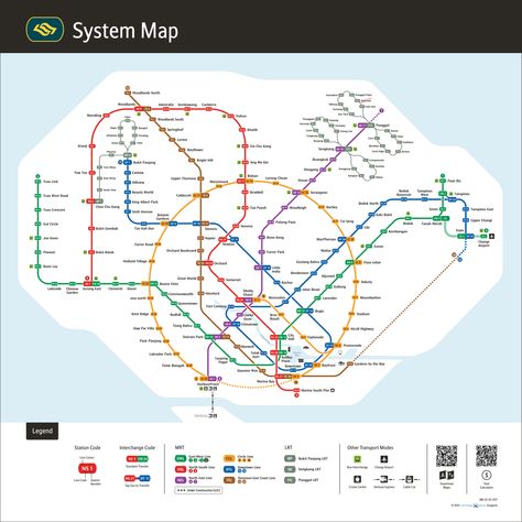 Singapore Public Transport, Future Systems, Singapore Map, Singapore Itinerary, Station Map, Train Map, System Map, Transit Map, Singapore Photos