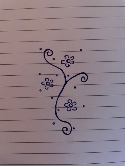 Selfmade with different meanings Simple Drawing Tattoo Ideas, Flower Drawing On Hand, How To Draw Cute Flowers, Tiny Doodles Simple Cute, Pen Tattoo Ideas Doodles On Hand Easy, How To Draw A Flower Easy, Drawing Ideas Flowers Easy, Drawings With Meaning Easy, Things To Draw On My Hand