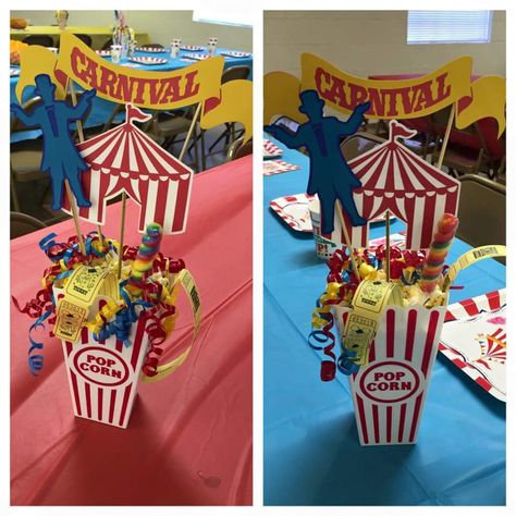 Backyard Carnival Birthday Party Decor, Carnival Theme Centerpieces, Circus Centerpieces Ideas, Carnival Centerpiece Ideas, Circus Theme Centerpieces, Circus Party Centerpieces, Carnival Party Centerpieces, Circus Centerpieces, Carnival Centerpieces