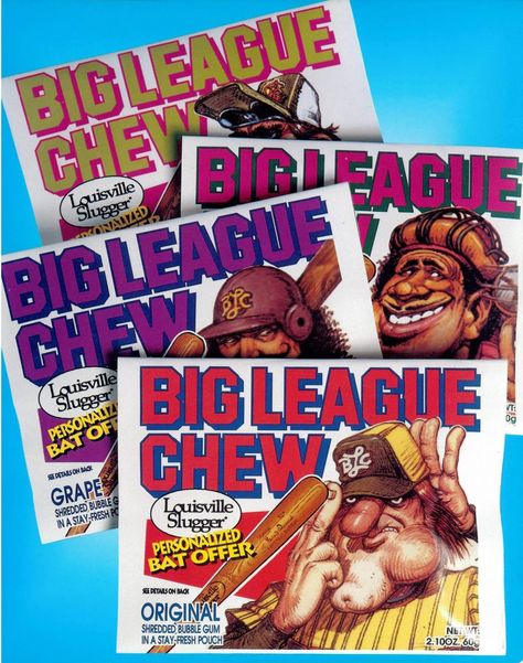 * Big League Chew Bubble Gum * they got rid of it because they thought it promoted chewing tobacco use in kids 70s Candy, 1980s Candy, Gum Packaging, Old School Candy, Big League Chew, Penny Candy, Nostalgic Candy, Baby Food Storage, Retro Candy