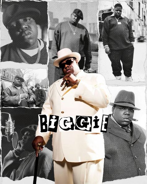 Biggie Poster Vintage, Notorious Big Aesthetic, Rappers Posters, Biggie Wallpaper, Biggie Smalls Aesthetic, Biggie Smalls Wallpaper, Notorious Big Poster, Biggie Smalls Art, Biggie Smalls Quotes