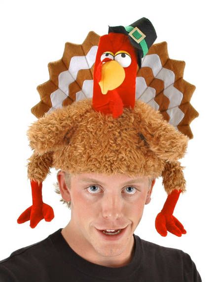 10 Holiday Hats: the Silly Side of Thanksgiving | Mental Floss Turkey Bingo, Funny Halloween Costumes For Friends, Halloween Costumes For Friends, Thanksgiving Costume, Costumes For Friends, Halloween Costumes For Sale, Turkey Costume, Thanksgiving Hat, Hat Birthday