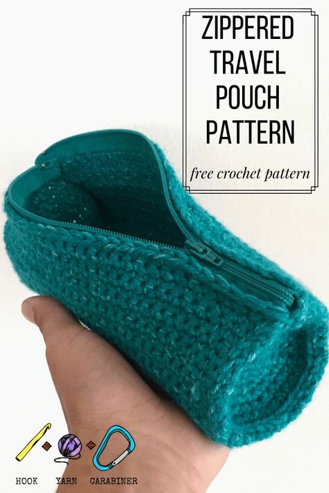 Pencil Pouch Pattern, Crochet Pencil Case, Pouch Ideas, Crochet Pencil, Beanie Hat Pattern, Bags Pattern, Crochet Bag Pattern Free, Crochet Pouch, Cozy Crochet