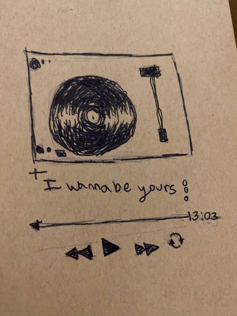 I wanna be your-arctic monkey is such a good song so i drew this I Wanna Be Yours Drawing Ideas, I Wanna Be Yours Sketch, Arctic Monkeys Drawing Ideas, Acubi Drawing, Pencil Drawing Images Easy, I Wanna Be Yours Drawing, Arctic Monkeys Drawing, Drawing Images Easy, Song Doodles