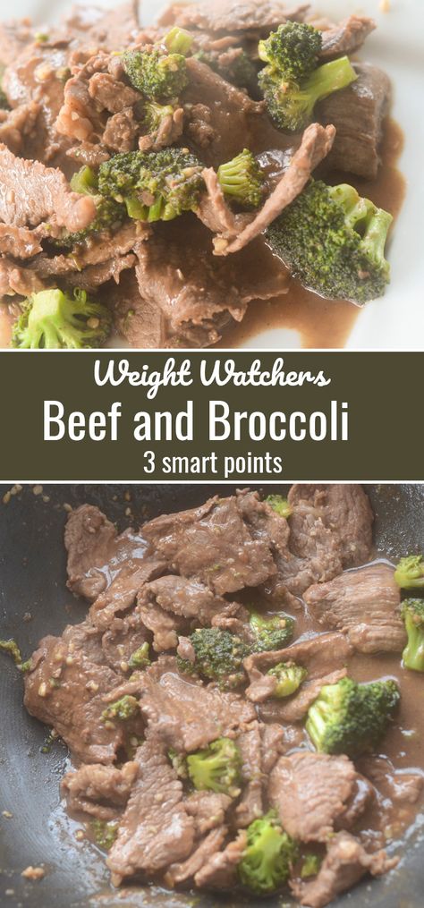 Ww Broccoli Recipes, Weight Watchers Steak Recipes, Weight Watchers Chinese Recipes, Ww Beef And Broccoli, Weight Watchers Beef Tips, Ww Beef Recipes, Weight Watchers Stir Fry, Weight Watchers Beef Recipes, Weight Watchers Beef And Broccoli