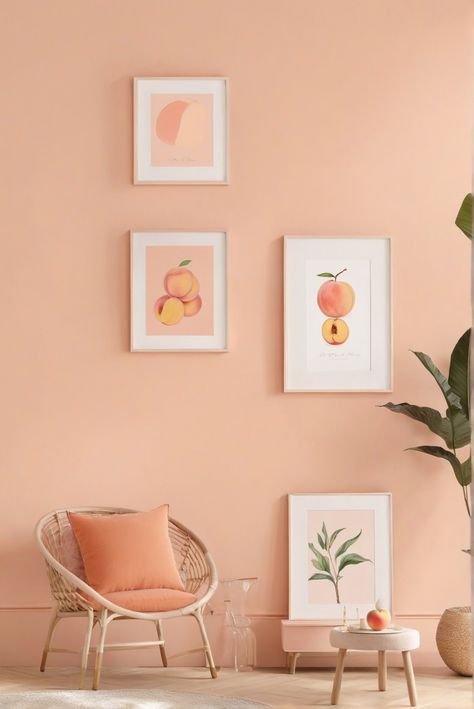 1. Peach paint colors 
2. Color chart 
3. 2024 trends 
4. Perfect shade Peach Paint Benjamin Moore, Peach Color Room Ideas, Kitchen Peach Color, Pastel Orange Wall Paint, Muted Peach Paint Color, Neutral Peach Paint Colors, Pastel Orange Living Room, Living Room Peach Walls, Peach Color Living Room