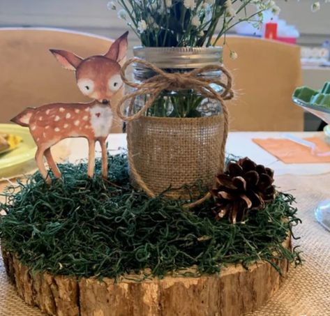 Woodland Baby Shower Centerpieces, Woodland Baby Shower Theme Decorations, Woodsy Baby Showers, Girl Woodland Baby Shower, Popular Baby Shower Themes, Bos Baby, Forest Animal Baby Shower, Woodland Creatures Baby Shower, Woodland Baby Shower Decorations