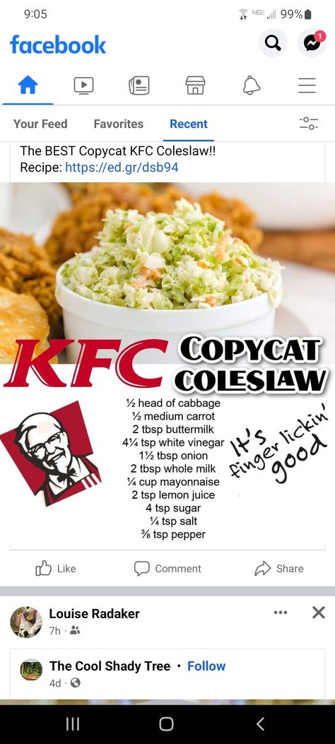 Copycat Coleslaw, Best Coleslaw Recipe, Kfc Coleslaw Recipe, Kfc Chicken Recipe, Coleslaw Recipe Easy, Kfc Recipe, Salad Dressing Recipes Homemade, Copykat Recipes, Copycat Restaurant Recipes