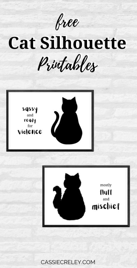 Free Printable Cat Wall Art, Black Cat Silhouette Printable, Cat Printables Free, Cat Silhouette Printable, Silhouette Printables, Mischievous Cat, Free Stencils Printables, Black Cat Silhouette, Cat Printable