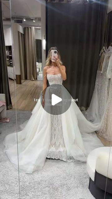 Galia Lahav on Instagram: "As Head Designer Sharon Sever says: “Transformative gowns are the ultimate power move. Your wedding, your rules” 🤍Élysée” is a story of love and lace, woven with craftsmanship to epitomize Parisian romance and form | The high-neck and long-fitted sleeve detachable top, complemented by the majestic tulle skirt with an irregular hem, and glamorous train transforms the mesmerizing look #GLbride #galialahav"