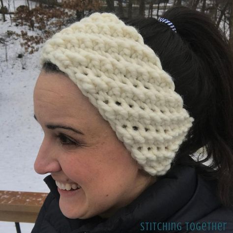 Windward Winter Headband Crochet Pattern Crochet Bulky Ear | Etsy Crochet Ear Warmer Free Pattern, Bulky Yarn Crochet, Cozy Headbands, Crochet Ear Warmer Pattern, Easy Crochet Headbands, Bandeau Au Crochet, Crochet Headband Pattern Free, Pretty Headbands, Headband Crochet