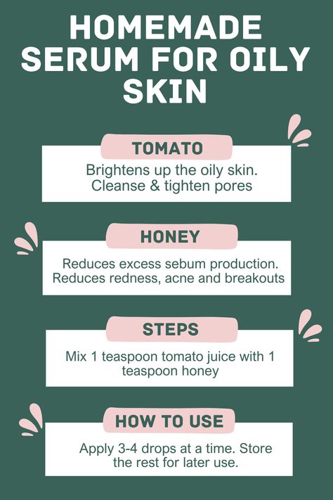 Combat excess oil and achieve a matte, clear complexion with this effective DIY homemade serum for oily skin. Discover a natural skincare solution to keep shine at bay and promote a balanced, healthy glow. #OilySkinCare #DIYSerum #SkincareRemedy #DrySkinRemedy #HomemadeSerum Homemade Serum For Oily Skin, Homemade Skin Care For Oily Skin, Homemade Serum For Face, Homemade Serum, Serum For Oily Skin, Homemade Makeup Remover, Control Oily Skin, Diy Serum, Diy Masks