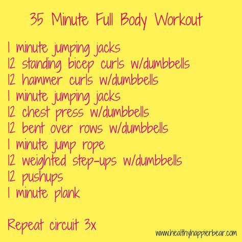 No Machines Needed Workout. Need to change the order of exercises from big to small but other than that ill try it! Healthy Happy Life, Workout For Women, Healthy Travel, Circuit Workout, Total Body Workout, Upper Body Workout, Hiit Workout, Body Workout, Healthy Happy