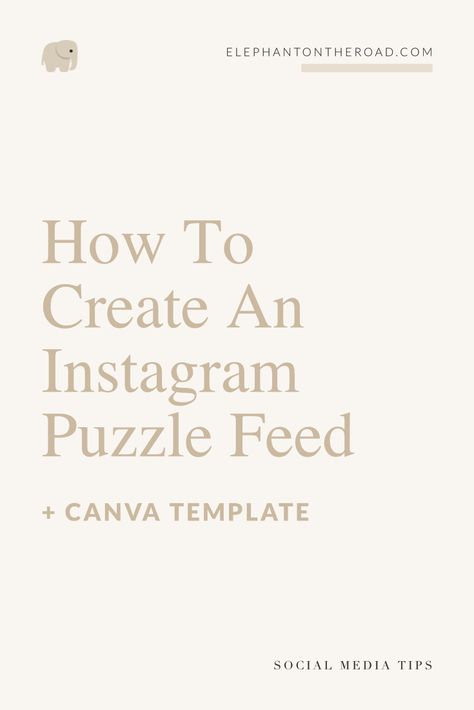 Are you wondering how others create an Instagram puzzle feed? Here's a tutorial that will explain you how to do one with Photoshop, Illustrator, or Canva. Instagram Graphics. Instagram Template. Instagram Feed Ideas. Graphic Design. Canva Designs For Instagram. How to Create An Instagram Puzzle Feed With Illustrator. How to Create An Instagram Puzzle Feed With Photoshop. Instagram Puzzle Template. Instagram Puzzle Feed. Instagram Puzzle Layout. Elephant on the Road. Instagram Puzzle Feed Ideas, Ig Puzzle Feed, Puzzle Layout, Instagram Grid Template, Puzzle Template Instagram, Insta Hacks, Instagram Grid Layout, Photoshop Instagram, Instagram Puzzle Feed