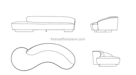 Serpetine Sofa, Curved Couches, Sunken Couch, Sofa Plan, Furniture Details Drawing, Circle Sofa, Contemporary Sofa Design, House Plans Design, Dior Store