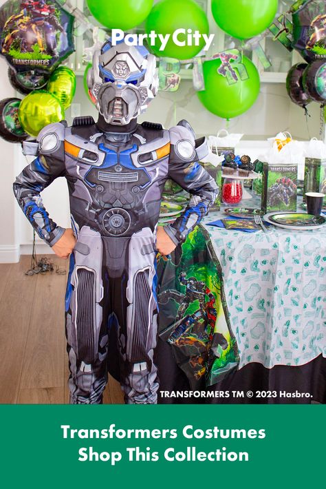 Transformers Costumes, Transformers Birthday Party, Cars Bedroom, Cars Bedroom Decor, Kids Birthday Party Decorations, Transformer Costume, Transformers Birthday Parties, Marvel Birthday, Transformers Birthday