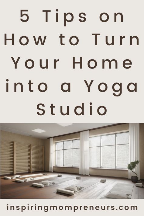 Have you had to move your yoga studio into your family home? Here are some design ideas on how to turn your home into a yoga studio for professional use. #yogastudio #homeimprovements #homerenovations At Home Yoga Studio Design, Yoga Studio Set Up, Best Yoga Studio Design, Small Yoga Studio Design Interiors, Small Home Yoga Studio, Yoga Studio Lighting Ideas, Home Yoga Studio Design Ideas, Yoga Studio Design Ideas Inspiration, Hot Yoga Studio Design